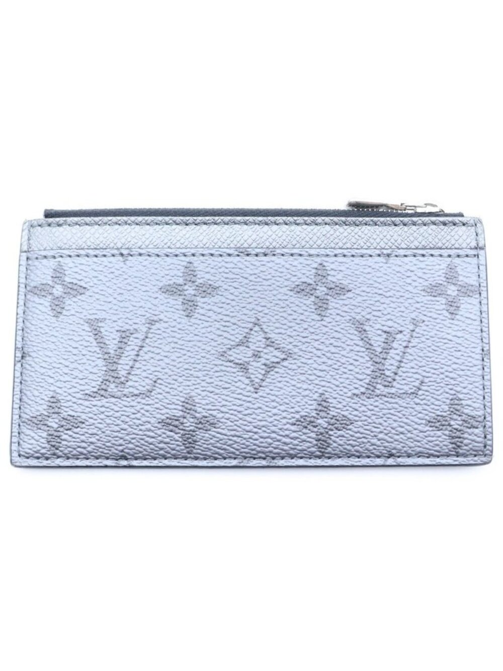 Louis Vuitton Monogram Eclipse Fragment Coin Card Holder Gray
